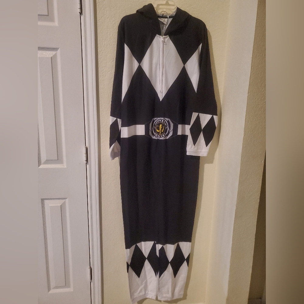 Power Ranger Black Bioworld Superhero Costume Kigurumi Onesie